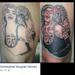 Monroe with tattoos Tattoo Design Thumbnail