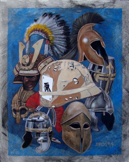 Art Galleries - Legendary Warriors Oil Painting by Larry Brogan - 70901