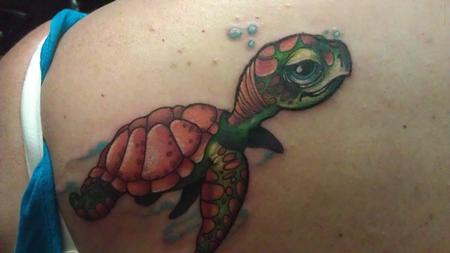 tattoos/ - a colorful little turtle tattoo - 66031