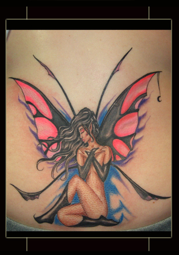 Comments: ok ok I tattooed a fairy.. we all have dammit. hey it glows under 