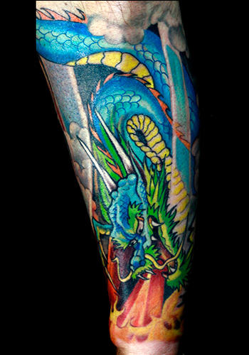 Dragon Tattoos Sleeves. hot Arm sleeve tattoos are the