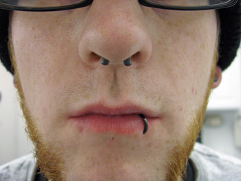  Galleries on Septum Piercing And Lip Piercing On Mutton Red The Apprentice Here At