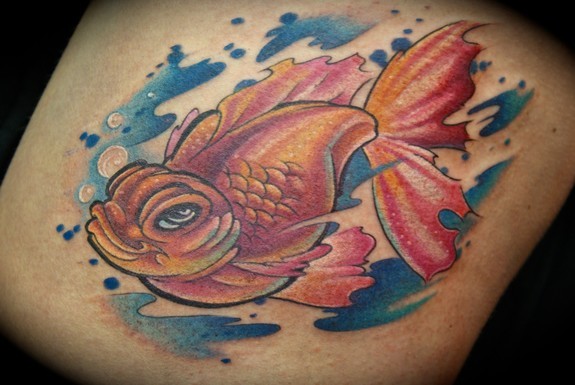 Goldish Fish Tattoos