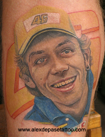 a portrait tattoo by Alex