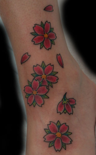 cherry blossom flower art. Cherry Blossom Flower Tattoo.