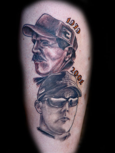 Realistic tattoos Tattoos nascar portraits