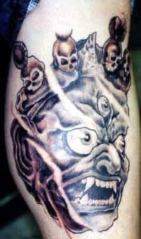 Tattoo Galleries: tibetan demon Tattoo Design