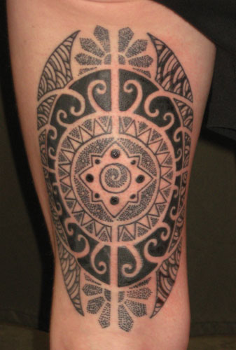 Jay Laviolette Tattoos polynesian inspired pattern