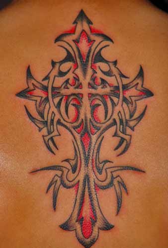 Tribal Tattoos Galleries tribal cross design