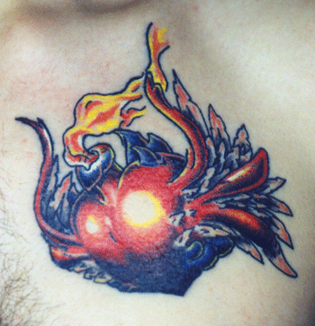 Tattoo Galleries: Devil Heart Tattoo Design
