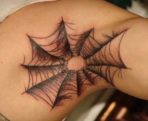 Filed under Blog, Color Tattoos, Elbow, Philadelphia spider web tattoo