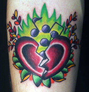 Looking for unique Traditional tattoos Tattoos? Hearts and tunes