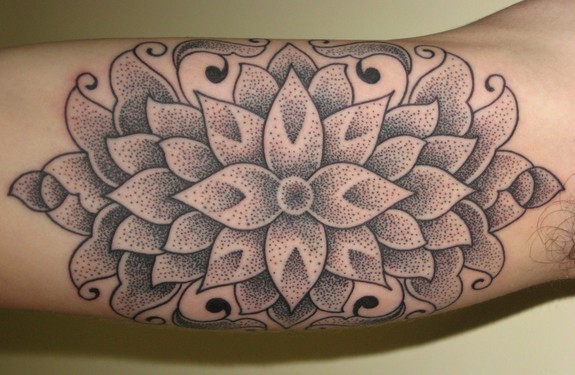 Black Flower Tattoos