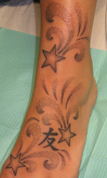 Black Flower Tattoos