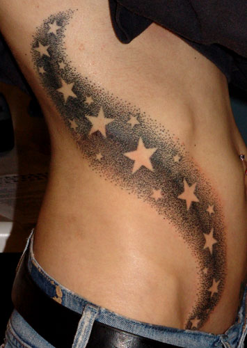 Tattoos Tribal tattoos negative stars click to view large image