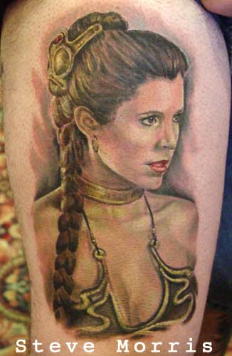 Movie Star Wars Tattoos Princess Leia