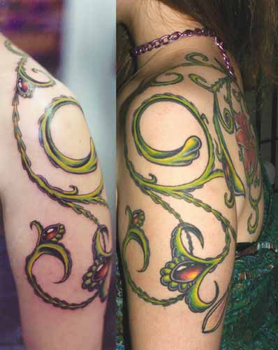 lily vine tattoos