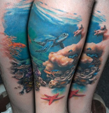 sea turtle tattoo. David Allen - Seaturtle Tattoo