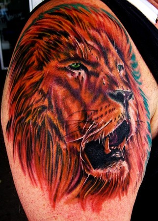 Looking for unique Tattoos Lion Keyword Galleries Color tattoos 