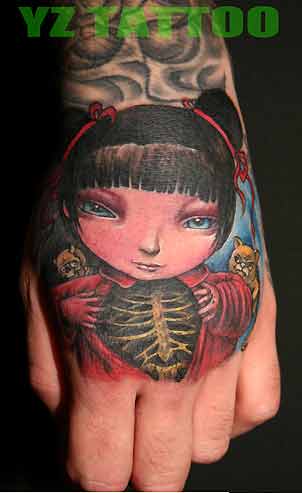girls tattoos on ribs. Yang Zhuo - Ribs Girl
