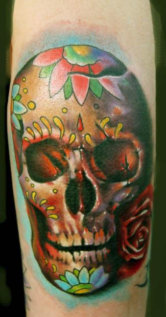 sugar skull tattoo. Cory Norris - Sugar Skull