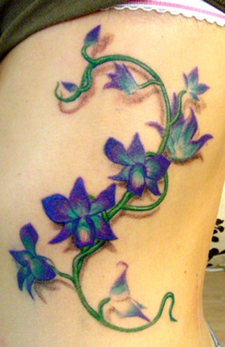 flower and vine tattoos. Flower Vine Tattoos. Orchids