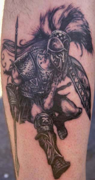 Comments: This is the greek god of war, done on a guy in the military.