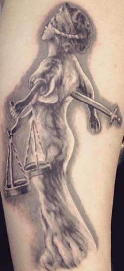 lady justice tattoo. Lady Justice