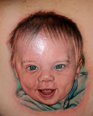 baby tattoos. Tattoos : Realistic : Baby