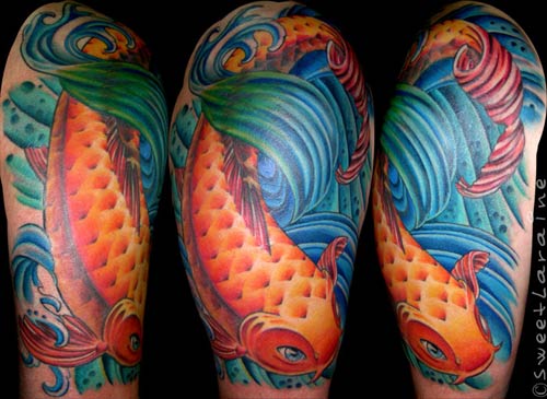 Koi fish tattoo design by ~Sandersk on deviantART