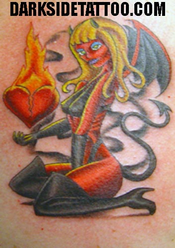 Tattoos Cartoon. Lil Devil