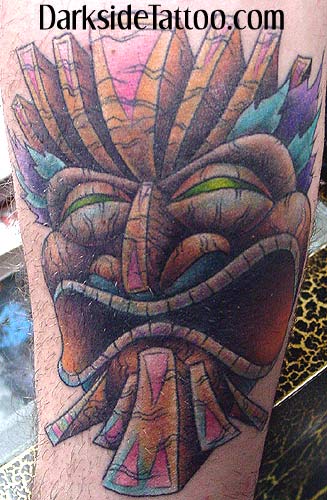 tiki tattoos. New hot rod tiki ink done