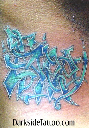 Tattoos Dark Skin tattoos Grafitti Tattoo click to view large image