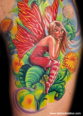 Looking for unique Fantasy tattoos Tattoos? Dandelion Fairy Detail 2