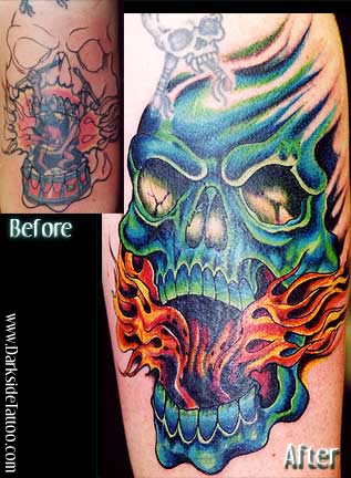 Julio Rodriguez skull cover up Leave Comment Tattoos