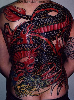 full back tattoo for men