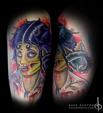 Tattoos · Page 1. Traditional Zombie Pin Up Girl