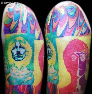 psychedelic tattoos. David Page - Beatles Tattoo