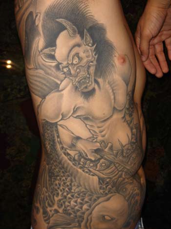 Hannya Mask Tattoo, Japanese