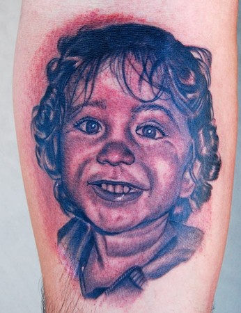 Big Gus - Child Portrait Tattoo