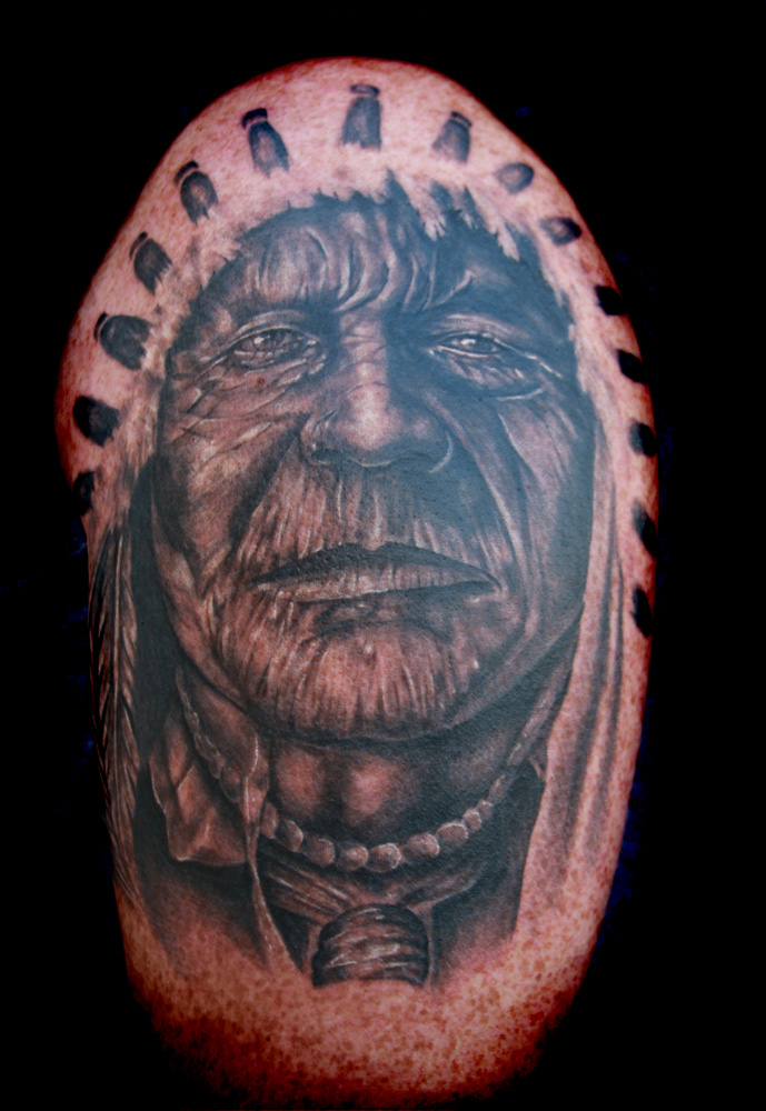 Looking for unique Ethnic American tattoos Tattoos native american chief