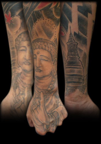 cross buddha tattoos,tattoos chinese,ankle tattoos:I want to get a small