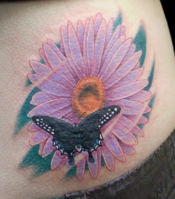 daisy flower tattoo. flower tattoos - free daisy