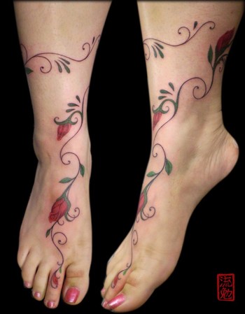 Looking for unique Flower tattoos Tattoos? Floral Foot Design