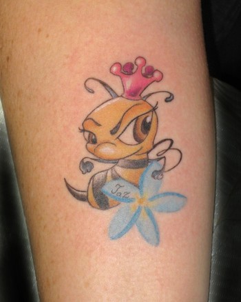 Bee and Jasmine. Placement: Arm Comments: This tattoo represents the