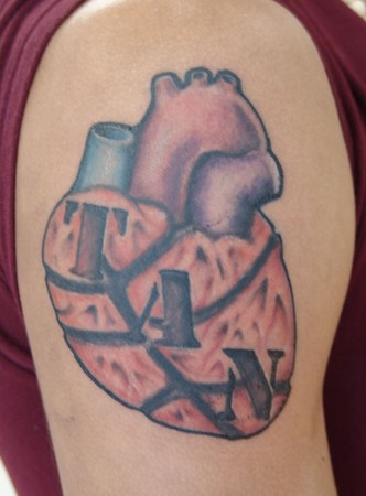 Comments: heart tattoo, basketball tattoo, lettering tattoo