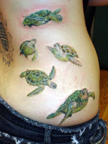 Tattoos Nature Animal Turtle tattoos Sea Turtles swimming