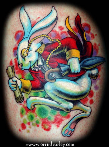 Looking for unique Orrin Hurley Tattoos White Rabbit