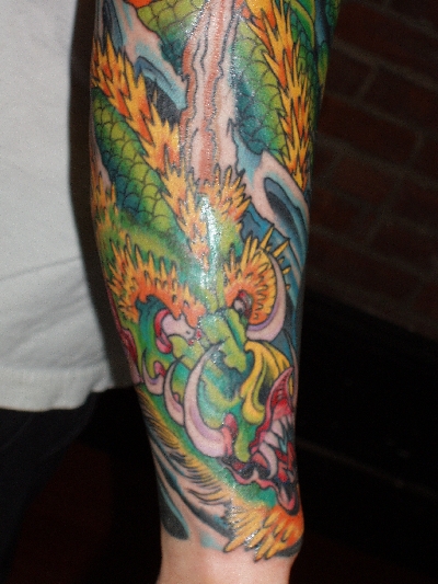 dragon waterfall tattoo. Japanese Dragon