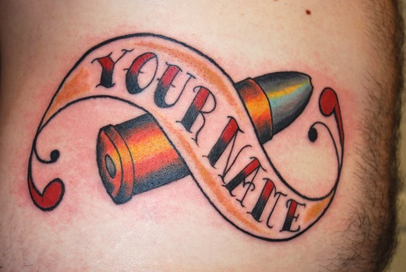 traditional color tattoo with